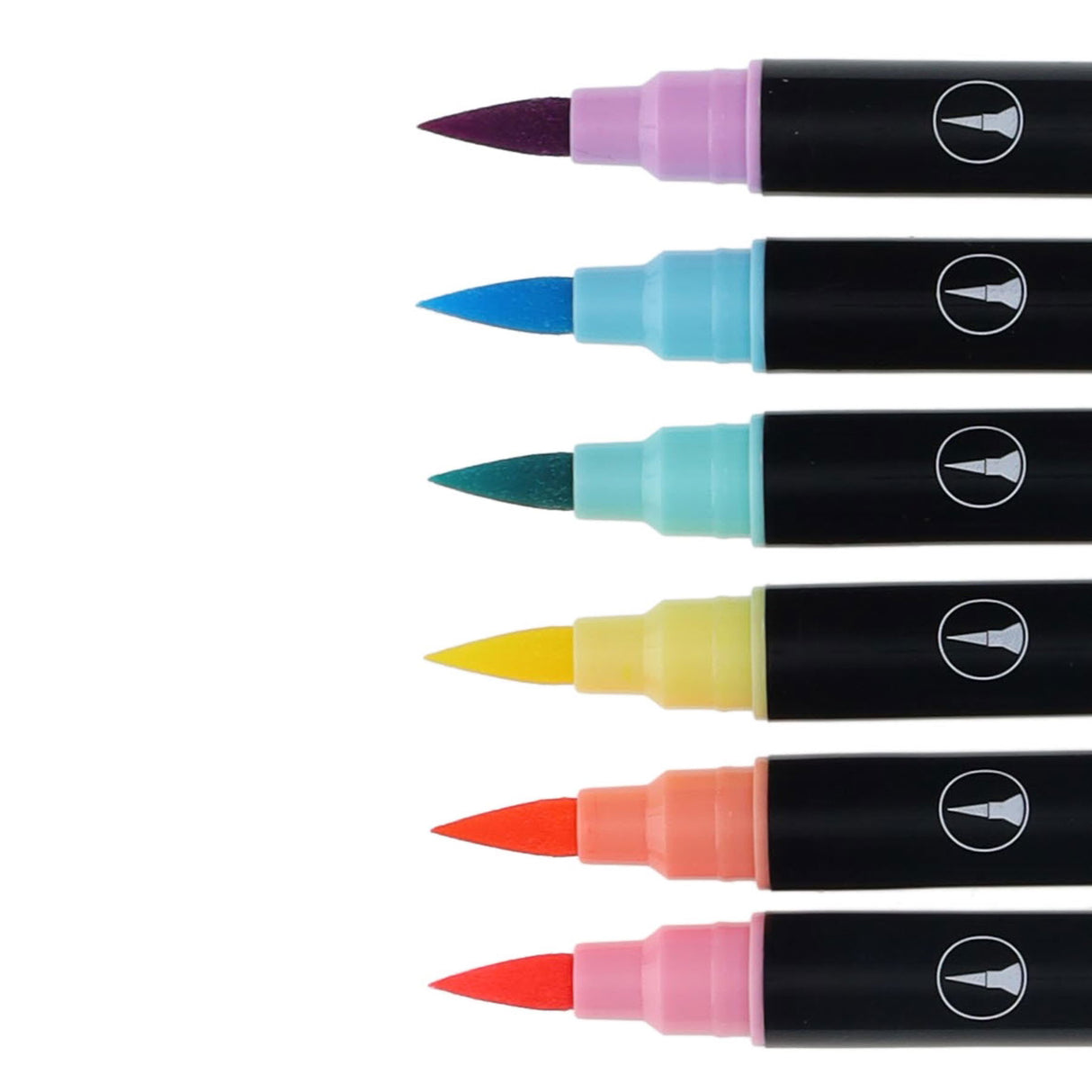 Icon Quick Drying Art Markers - Pastel - Pack of 6