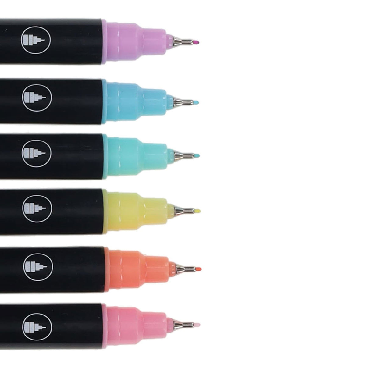 Icon Quick Drying Art Markers - Pastel - Pack of 6