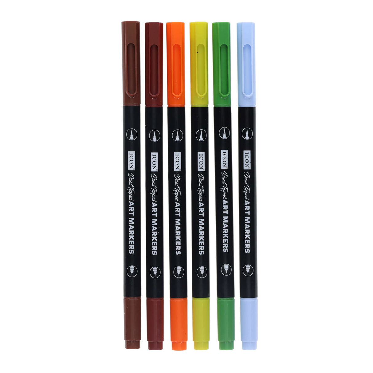 Icon Quick Drying Art Markers - Nature - Pack of 6