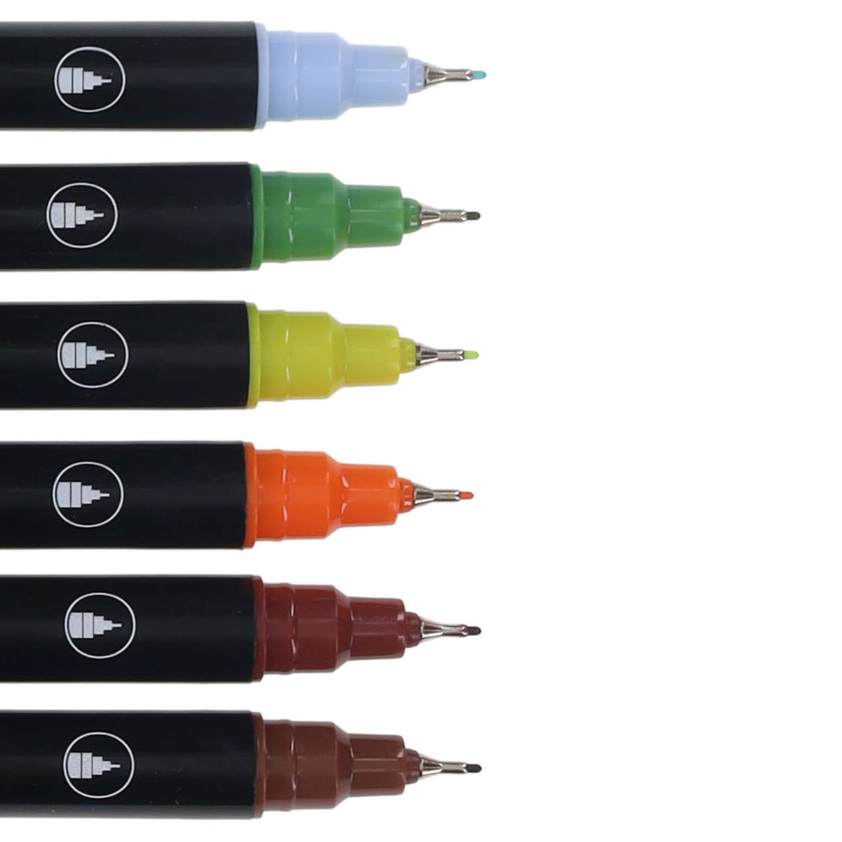 Icon Quick Drying Art Markers - Nature - Pack of 6