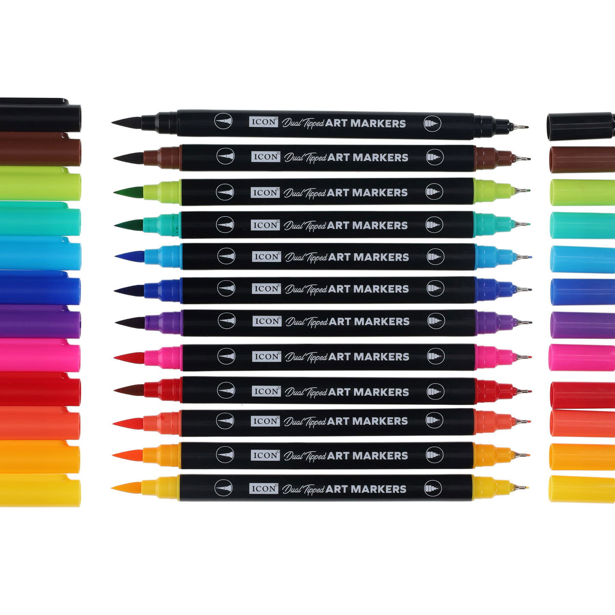 Icon Quick Drying Art Markers - Spectrum - Pack of 12