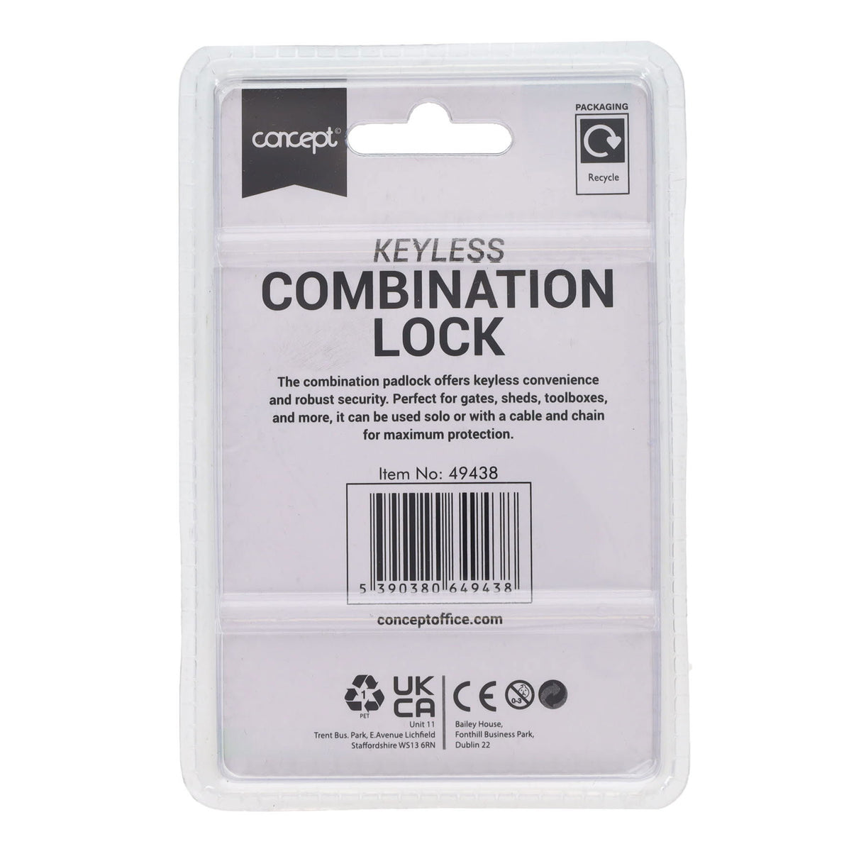 Concept Keyless Combination Lock