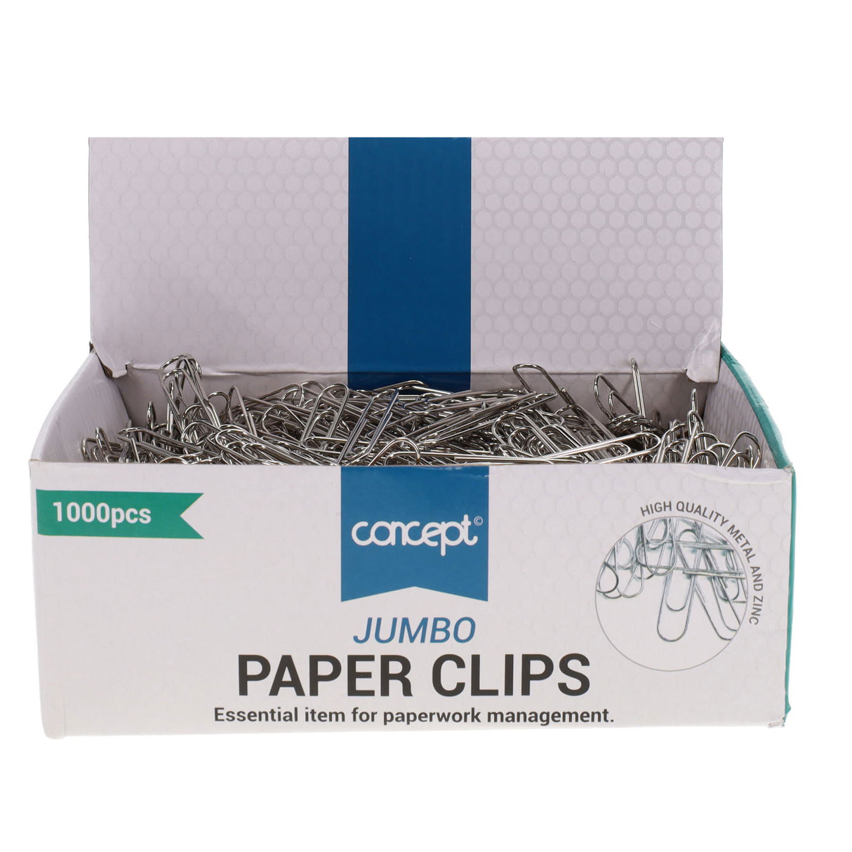 Concept Jumbo Paper Clips - 50mm - Box of 1000