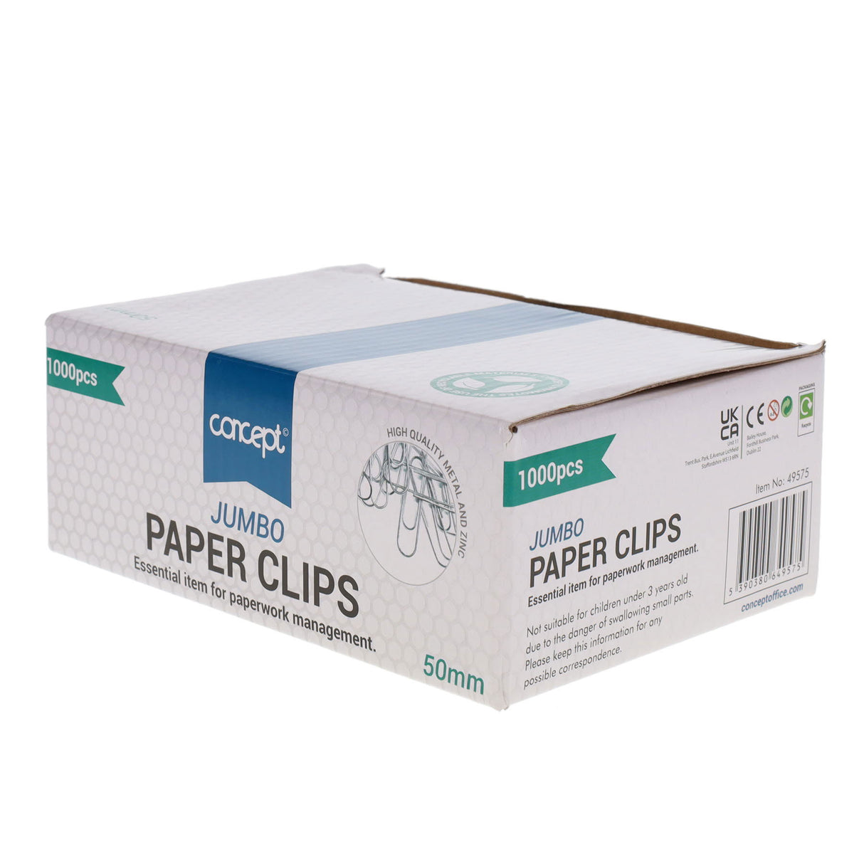 Concept Jumbo Paper Clips - 50mm - Box of 1000