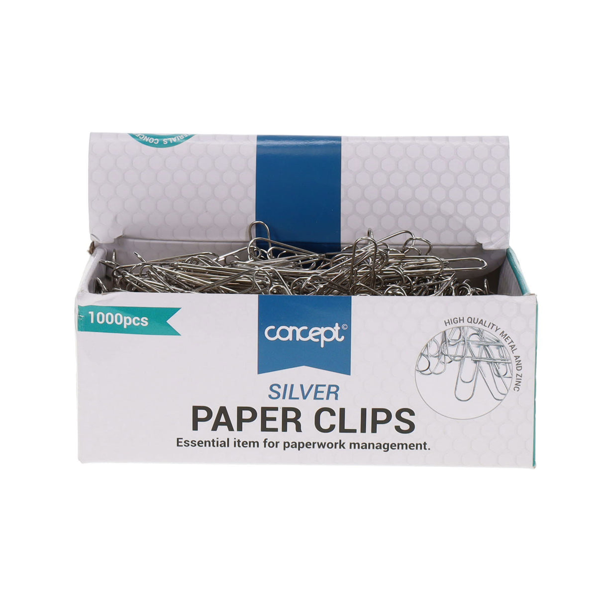 Concept Paper Clips - 30mm - Box of 1000