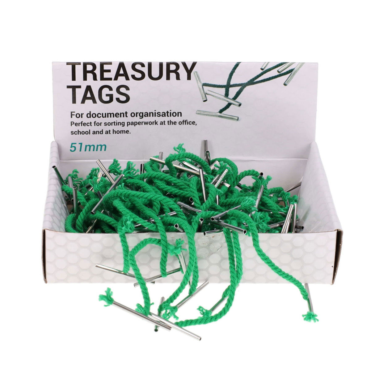 Concept Metal Treasury Tags - 51mm - Pack of 100