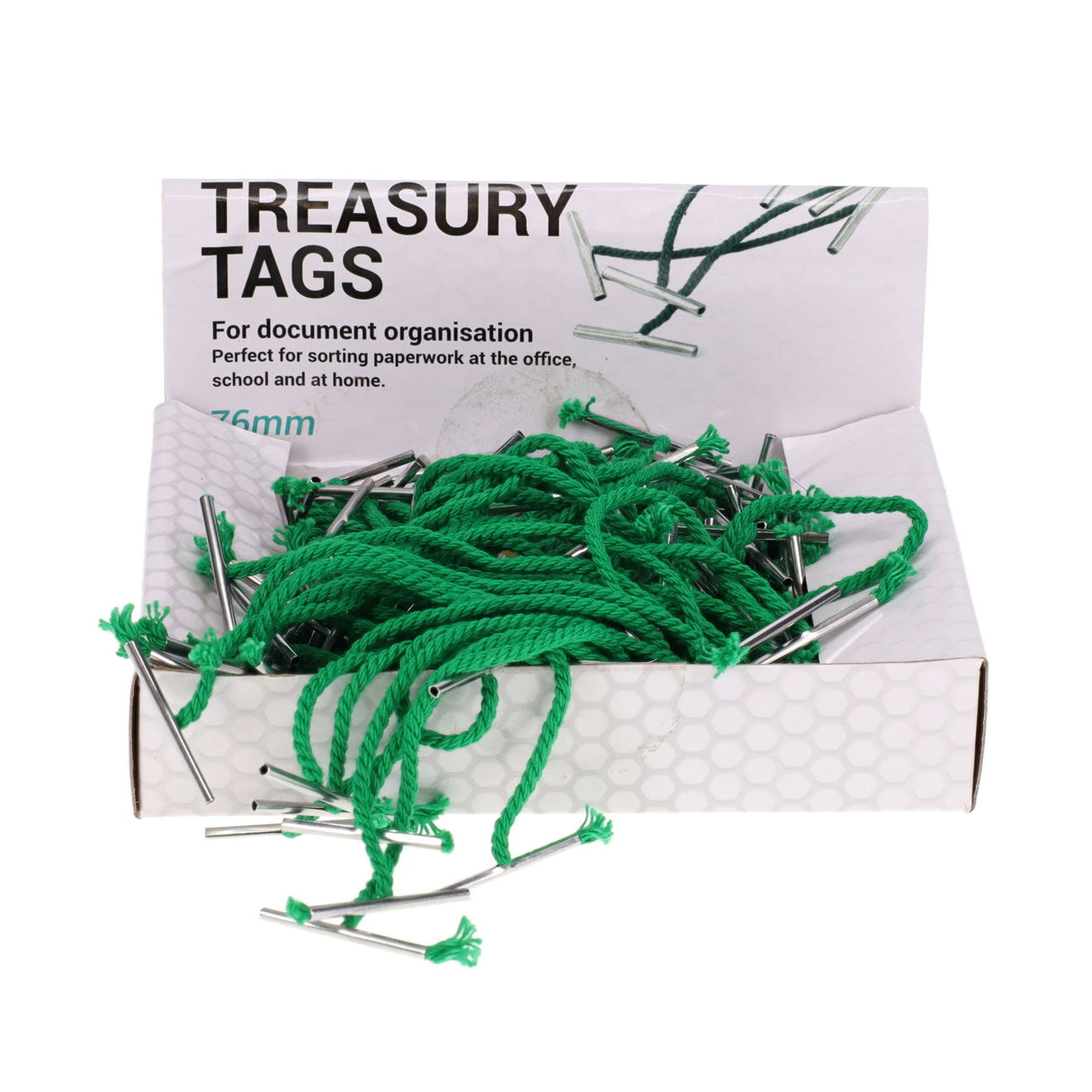 Concept Metal Treasury Tags - 76mm - Pack of 100