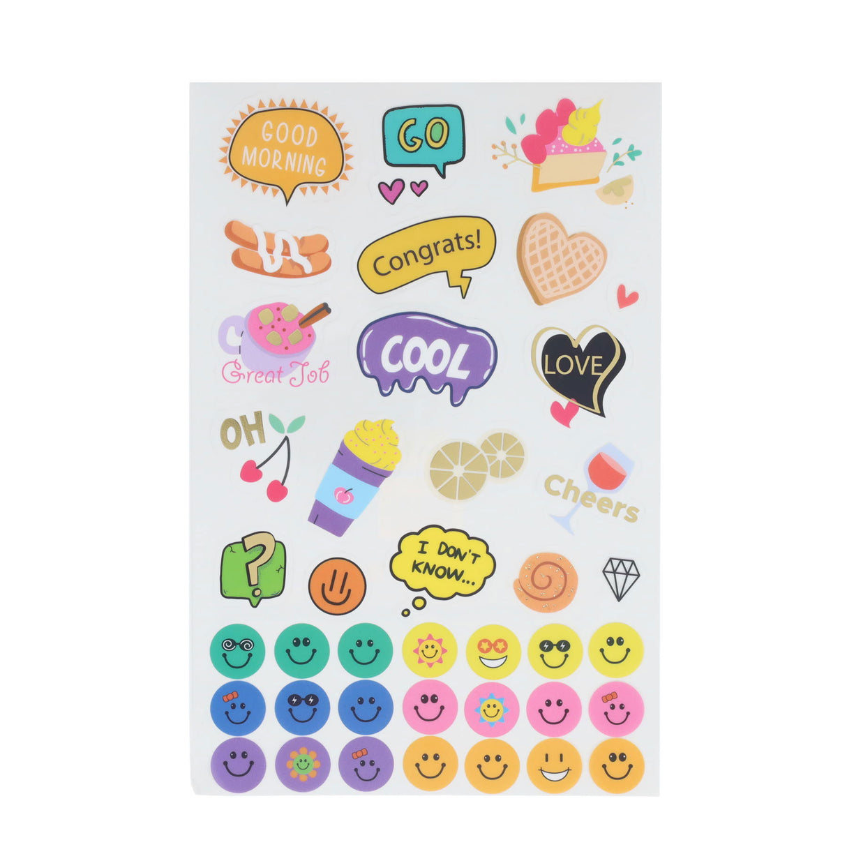 Crafty BItz Assorted Clear Sticker Pad - 6 Sheets - OMG