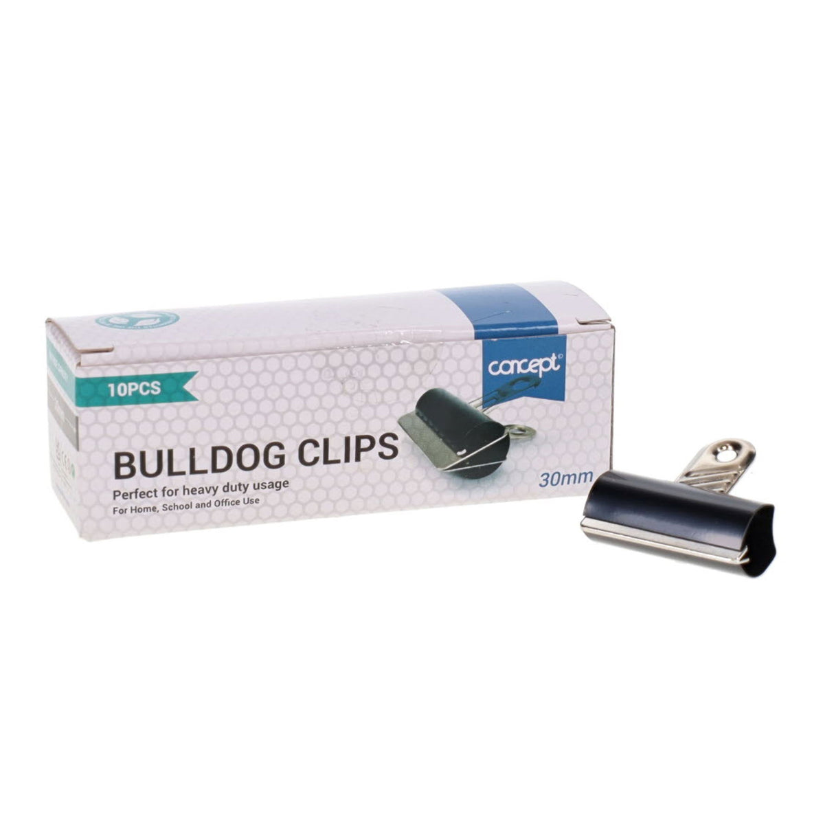 Concept Bulldog Clips - 30mm - Pack of 10