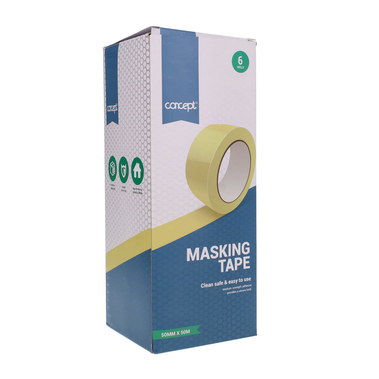 Concept Masking Tape 50mm x 50m - Box of 6