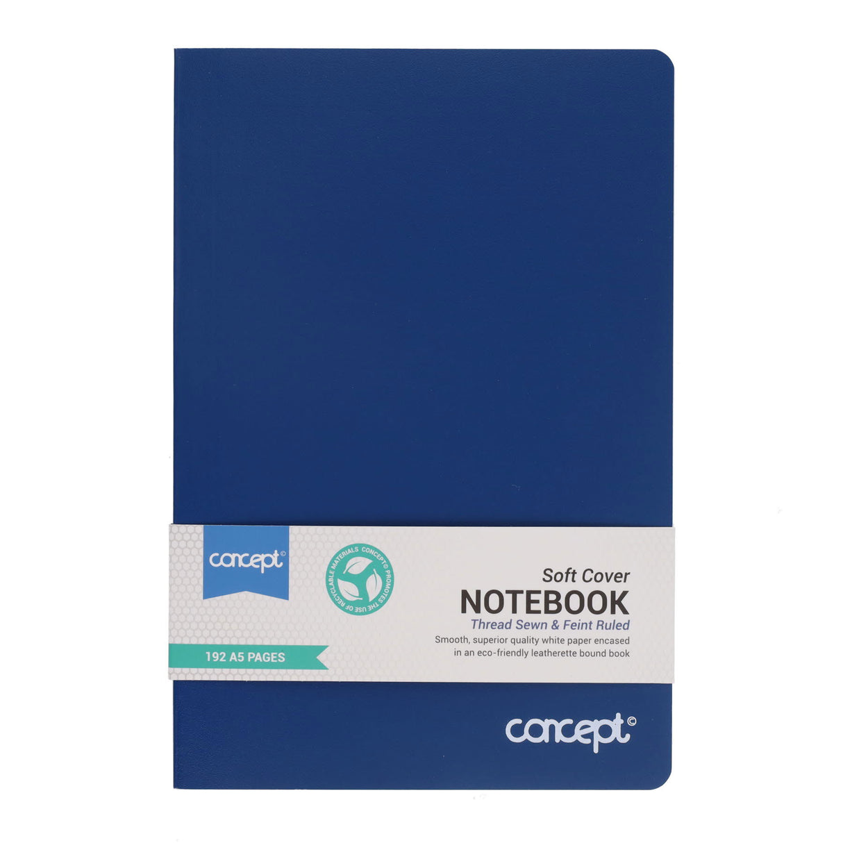 Concept A5 Soft Cover Notebook - 192 Pages - Blue