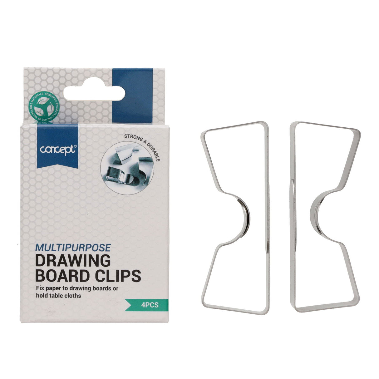 Premier Office Drawing Board Clips - Pack of 4