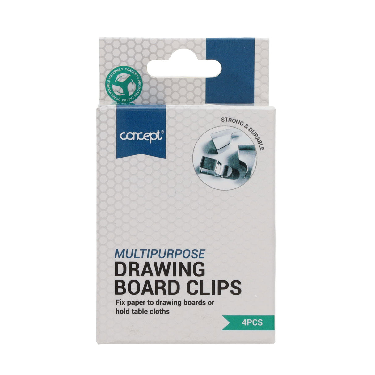 Premier Office Drawing Board Clips - Pack of 4