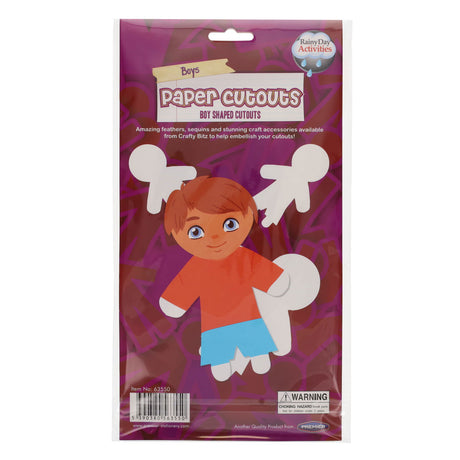 Crafty Bitz Cutouts - Boys - Pack of 16