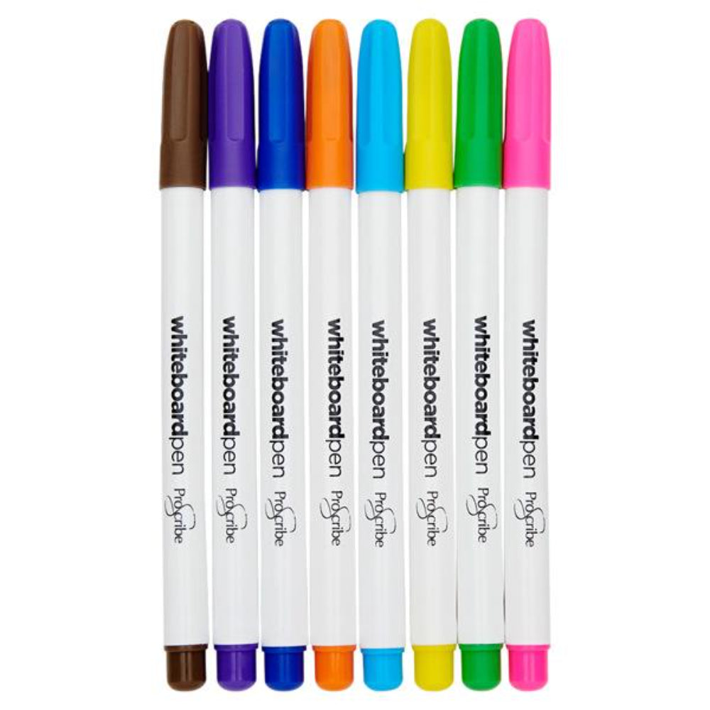 Pro:Scribe Dry Wipe Whiteboard Markers - Pack of 8