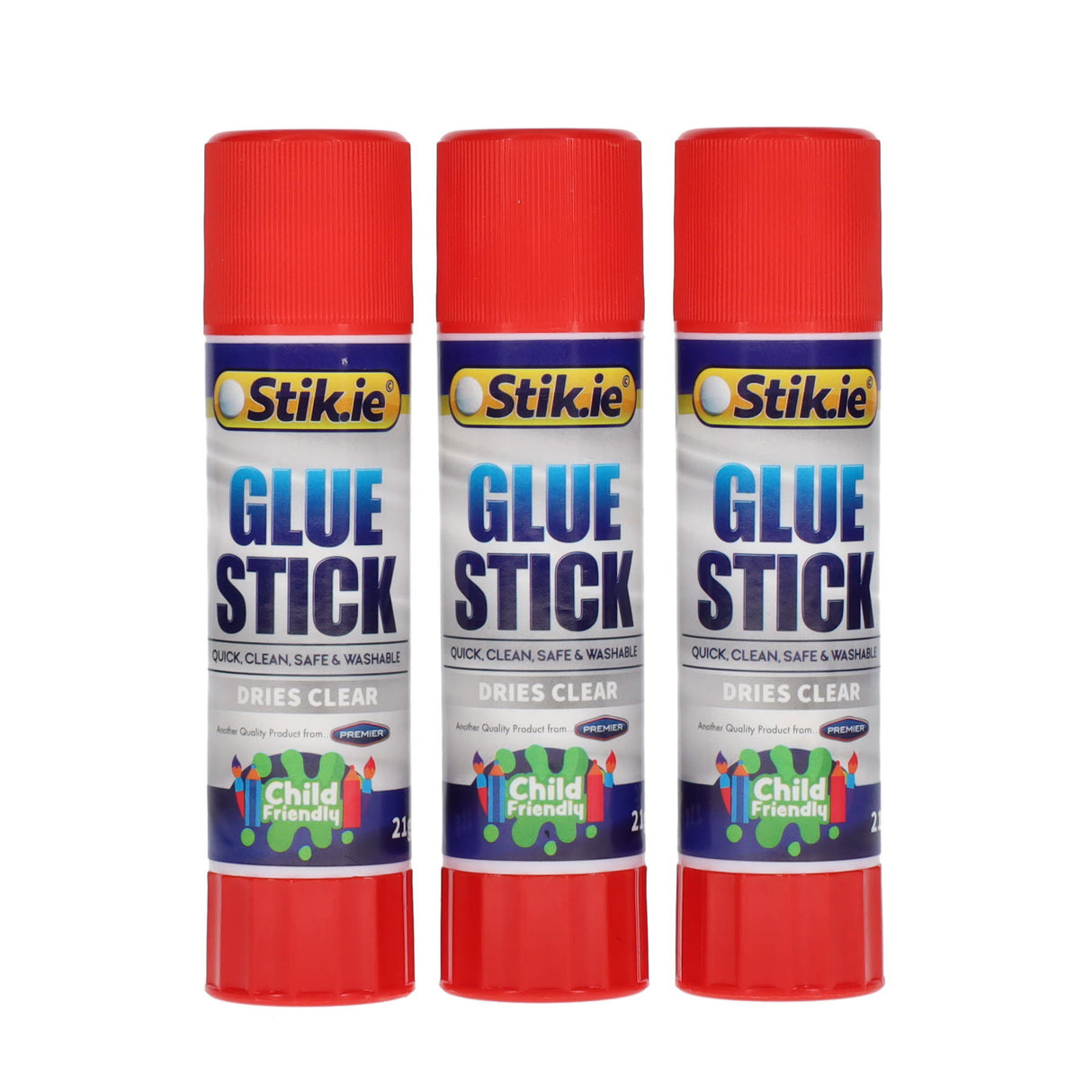 Stik-ie Glue Sticks - 21g - Pack of 3
