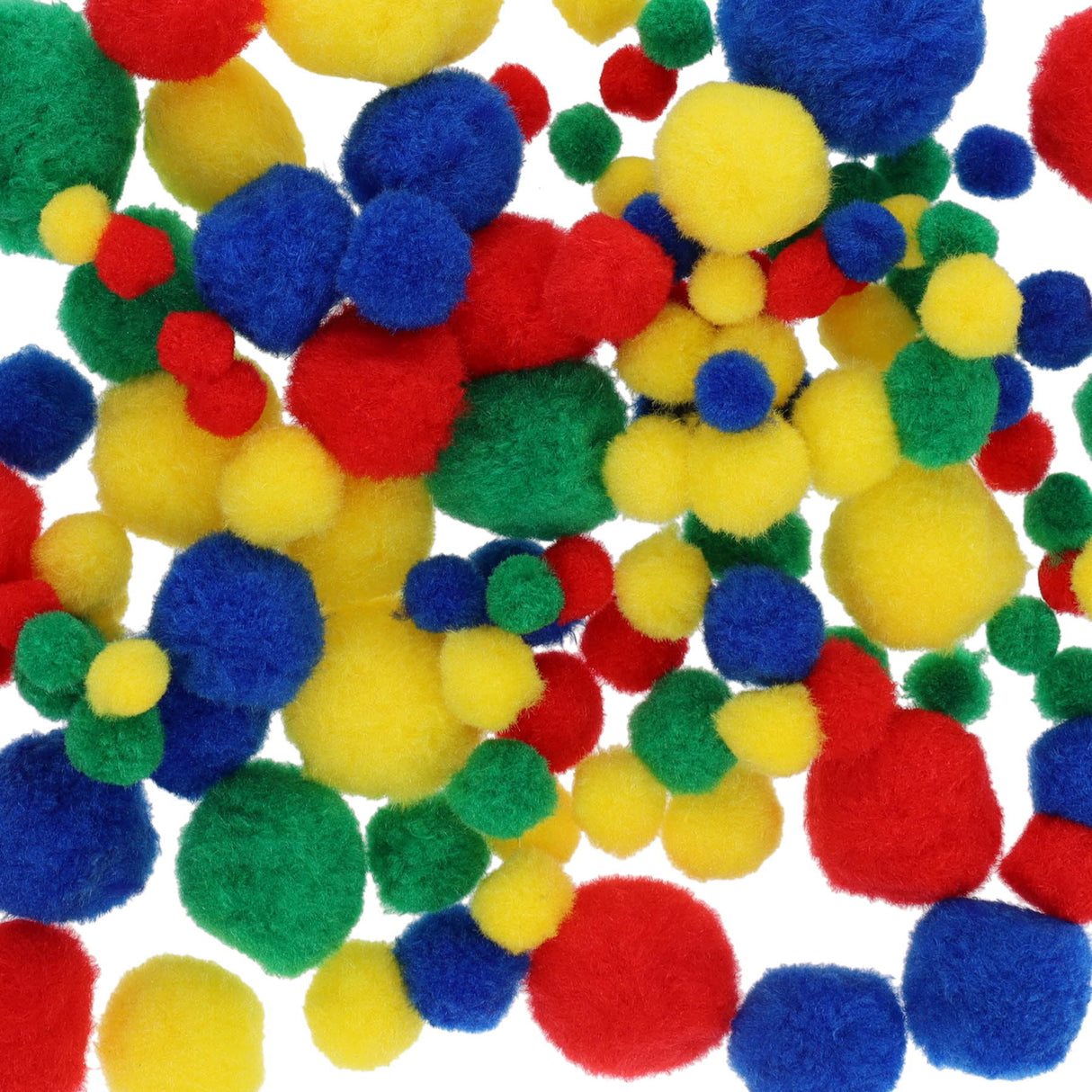 Crafty Bitz Pom Poms - Primary - Pack of 100