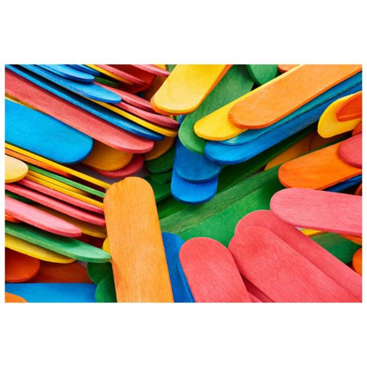 Crafty Bitz Jumbo Lollipop Sticks - Coloured - Pack of 200