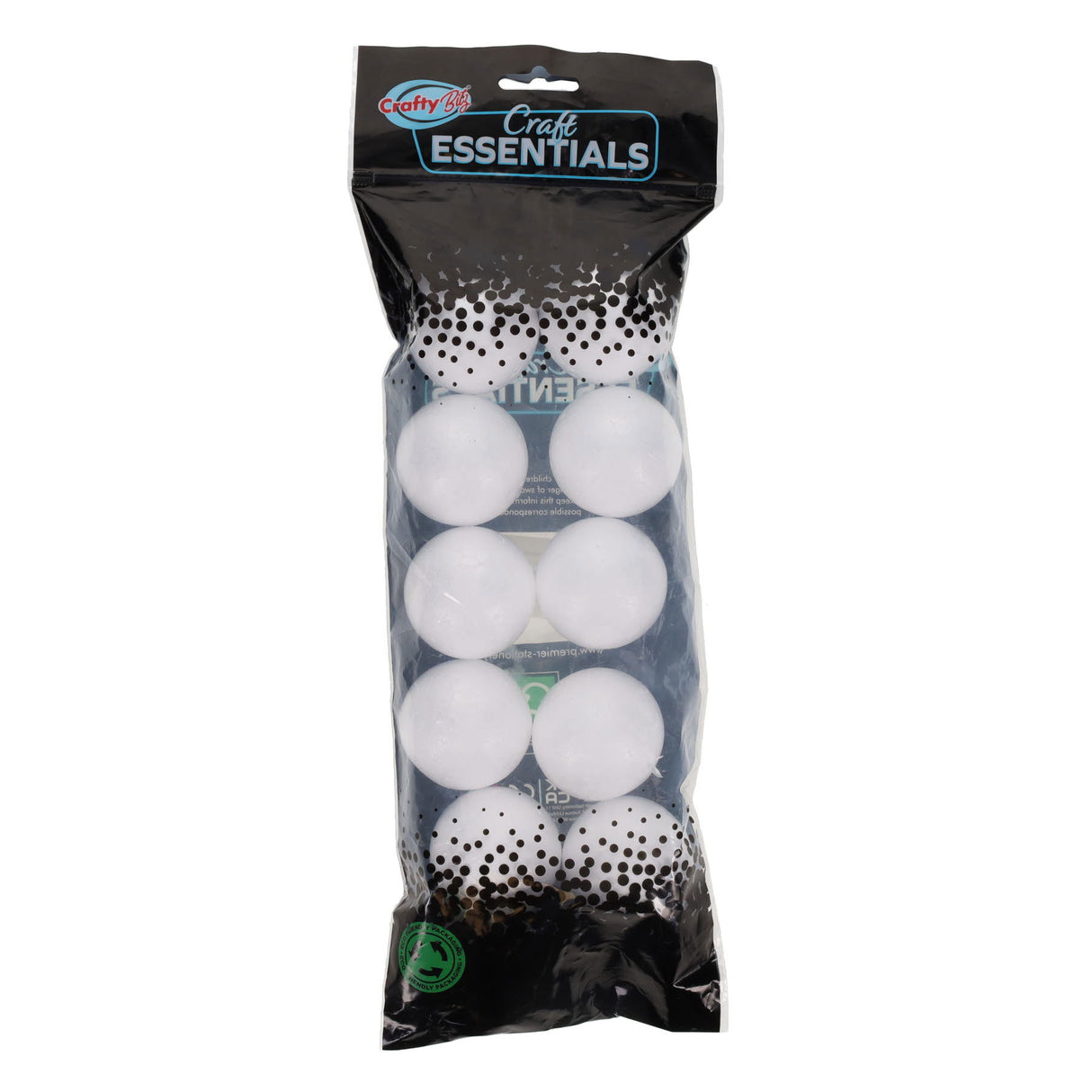 Crafty Bitz Polyestyrene Balls- 5cm - Pack of 10