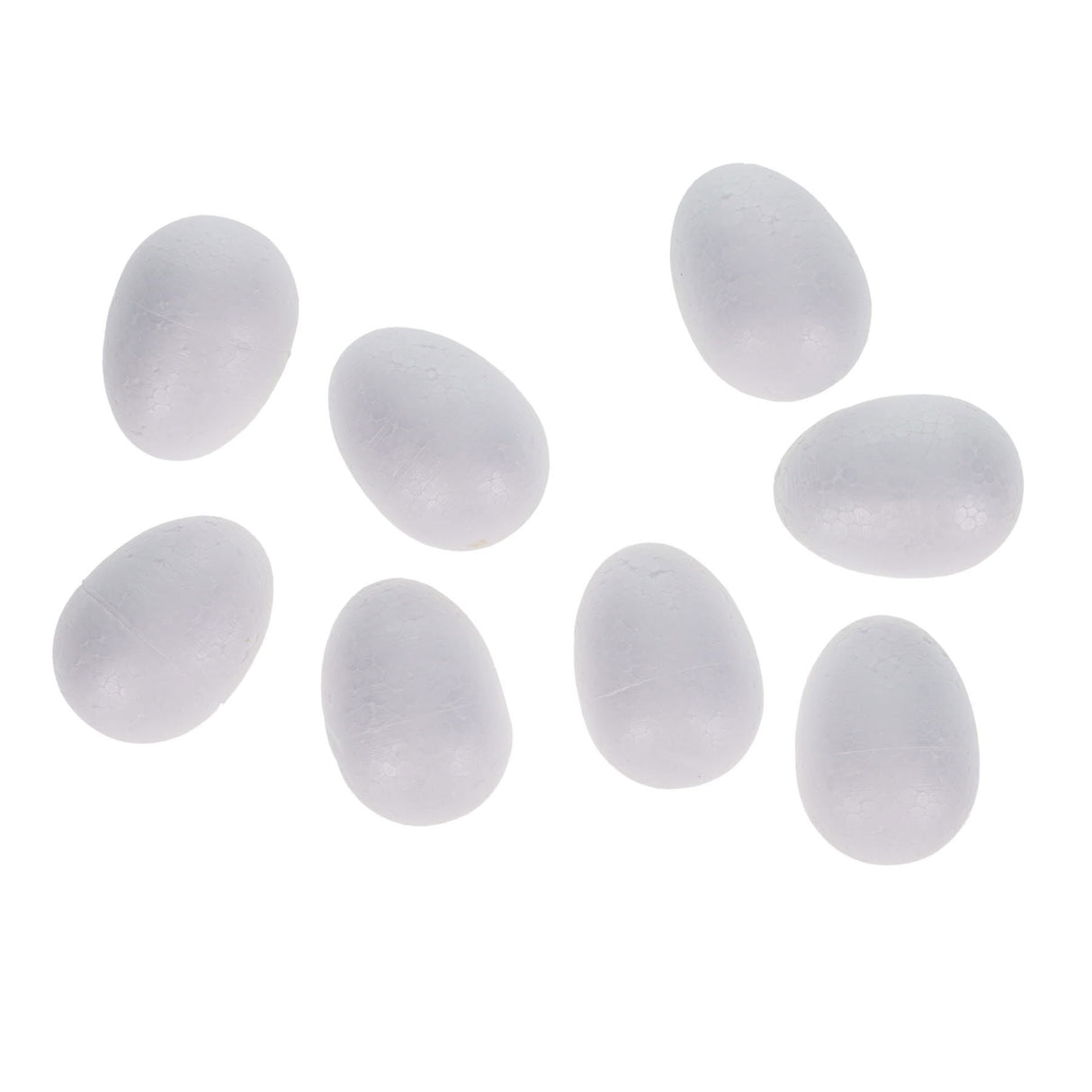 Crafty Bitz Polyestyrene Eggs - 5cm - Pack of 8