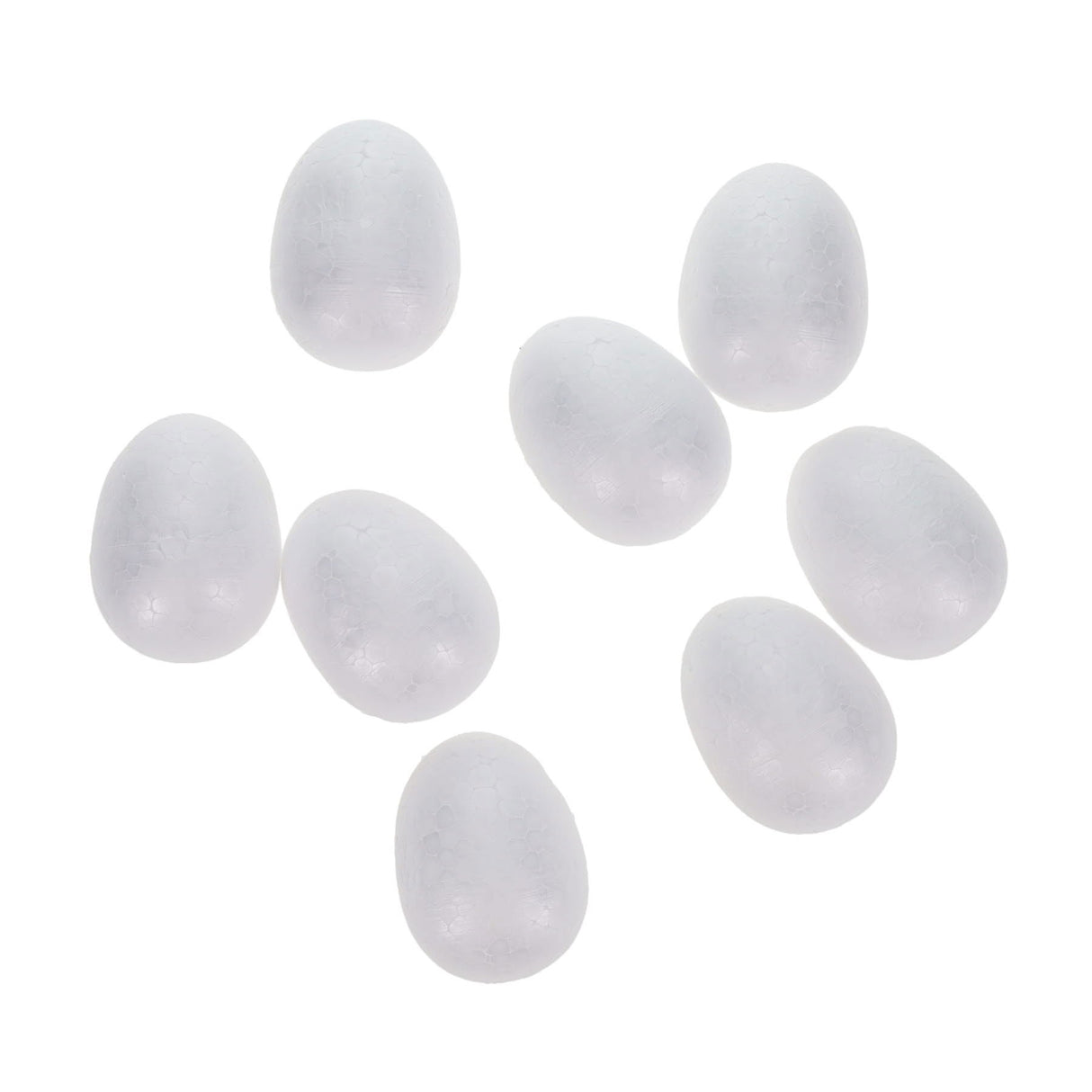 Crafty Bitz Polyestyrene Eggs - 7cm - Pack of 10