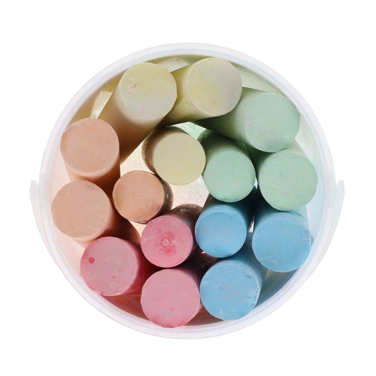 World of Colour Washable Jumbo Sidewalk Chalk - Coloured - Bucket of 15