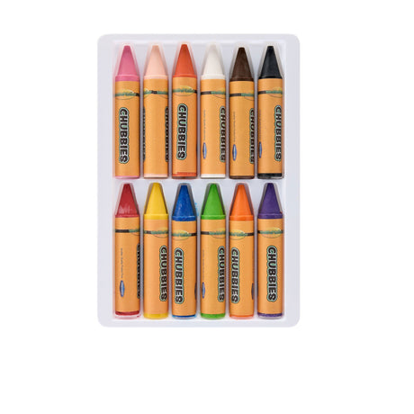 World of Colour 12 Big Crayons - For Young Hands-Crayons-World of Colour|StationeryShop.co.uk