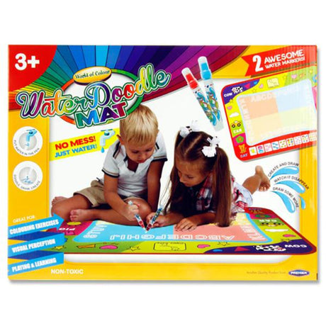 World of Colour 58x78cm Water Doodle Mat with 2 Water Markers - 3+ Years-Felt Tip Pens-World of Colour|StationeryShop.co.uk