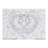 World of Colour A3 Colouring Book - 25 Sheets - Magicland with Unicorns-Kids Colouring Books-World of Colour|StationeryShop.co.uk