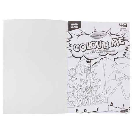 World of Colour A4 Perforated Colour Me Colouring Book - 48 Pages - Fun Activity