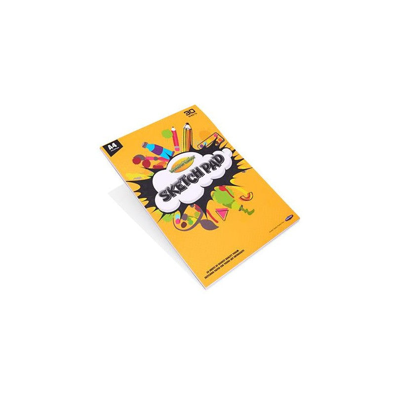 World of Colour A4 Sketchpad - 90 gsm - 30 Sheets-Sketchbooks-World of Colour|StationeryShop.co.uk