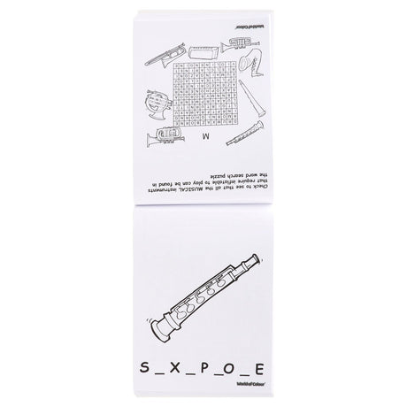 World of Colour A5 Word Search Colouring Book - 48 Pages