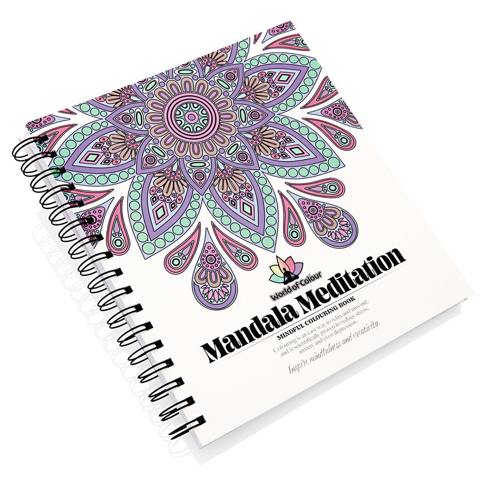 World of Colour Adult Colouring Book Mandala Meditation - 64 Designs - Series 1-Adult Colouring Books-World of Colour|StationeryShop.co.uk
