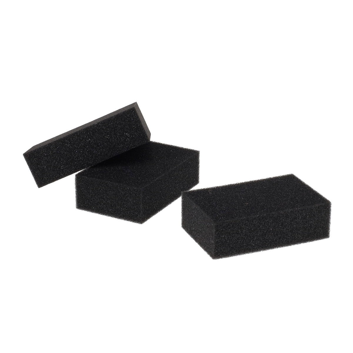 World of Colour Black Chalk Sponge Erasers - Pack of 3