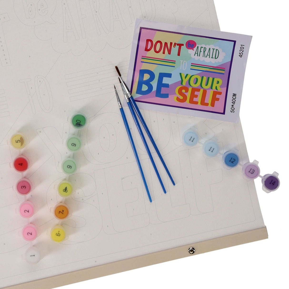World of Colour Canvas Art Scroll - Be Yourself-Colour-in Canvas-World of Colour|StationeryShop.co.uk