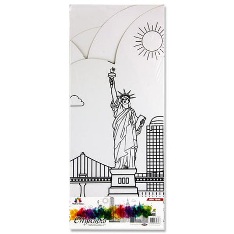 World of Colour Cityscapes Designs to Colour - New York-Adult Colouring Books-World of Colour|StationeryShop.co.uk