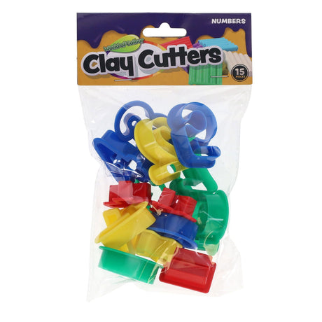 World of Colour Clay Cutters - Numbers - Pack of 15-Sculpting Equipment- Buy Online at Stationery Shop UK