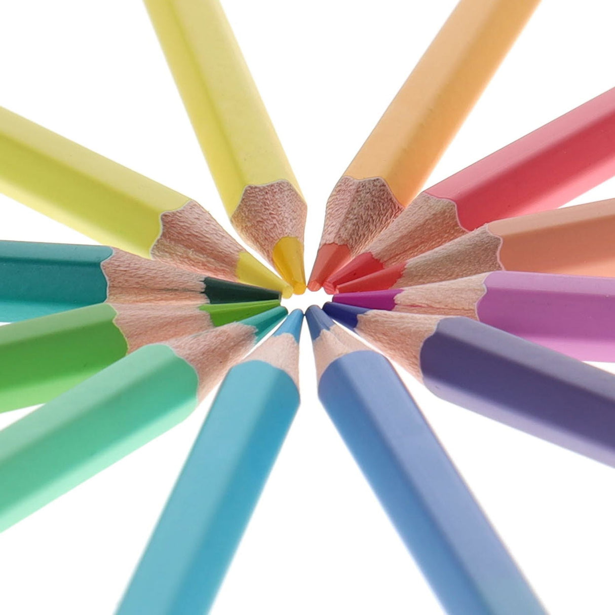 World of Colour Colouring Pencils - Pastel - Pack of 12-Colouring Pencils-World of Colour|StationeryShop.co.uk