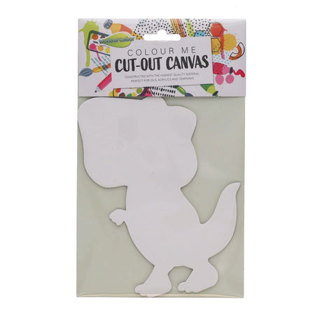 World of Colour Cut Out Canvas - Dinosaur-Blank Canvas-World of Colour|StationeryShop.co.uk