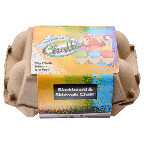World of Colour Egg Shaped Chalk - Pack of 6-Chalk-World of Colour|StationeryShop.co.uk