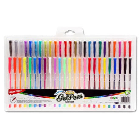 World of Colour Gel Pens - Box of 50-Gel Pens-World of Colour|StationeryShop.co.uk