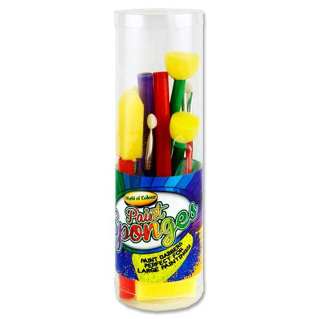 World of Colour Paint Sponges-Paint Brushes-World of Colour|StationeryShop.co.uk