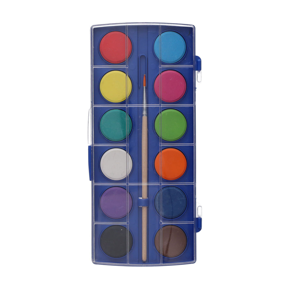 World of Colour Paint Palette Set with 12 Watercolours and Paint Brush