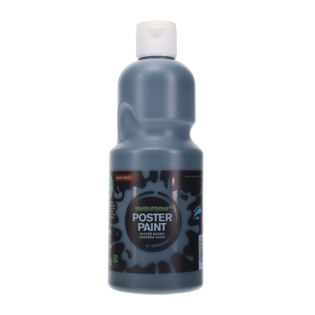 World of Colour Poster Paint 500ml - Black