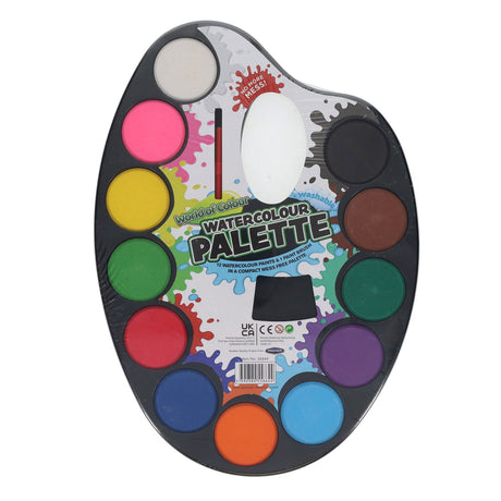 World of Colour Watercolour Paint Palette - 12 Pieces