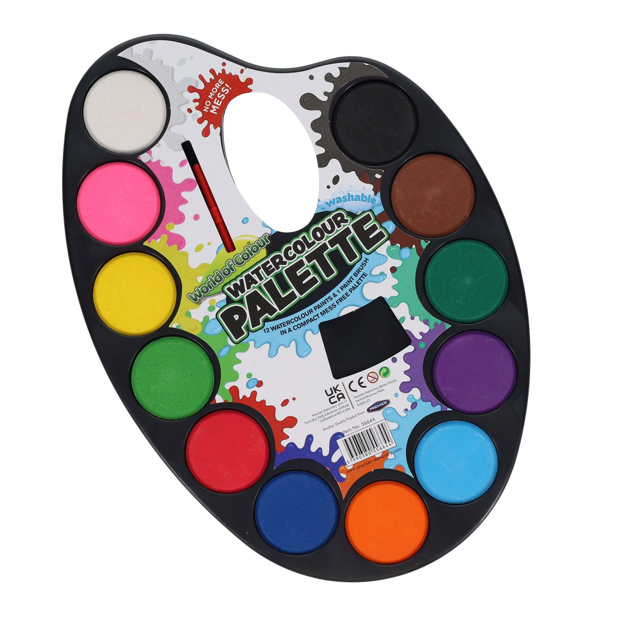 World of Colour Watercolour Paint Palette - 12 Pieces