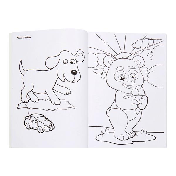 kids Colouring book dog bear