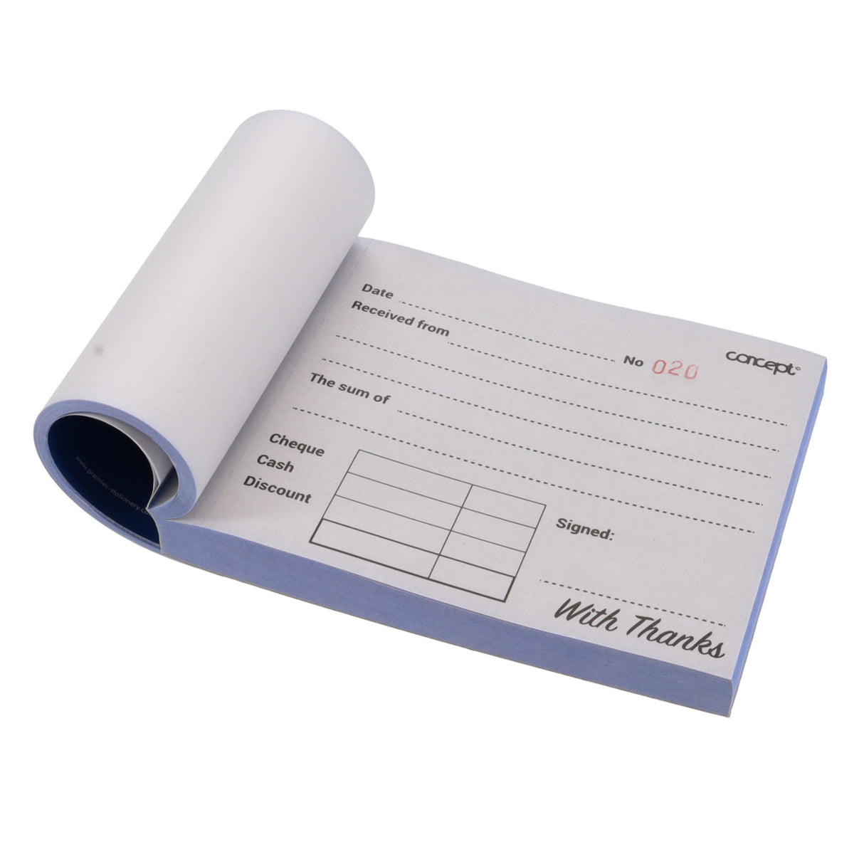 Concept Carbonless Receipt Book - 100 Pages