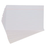 Premier Office 6 x 4 Ruled Record Cards - White - Pack of 100