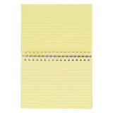 Concept 6 x 4 Spiral Bound Index Card - Yellow - Pack of 50